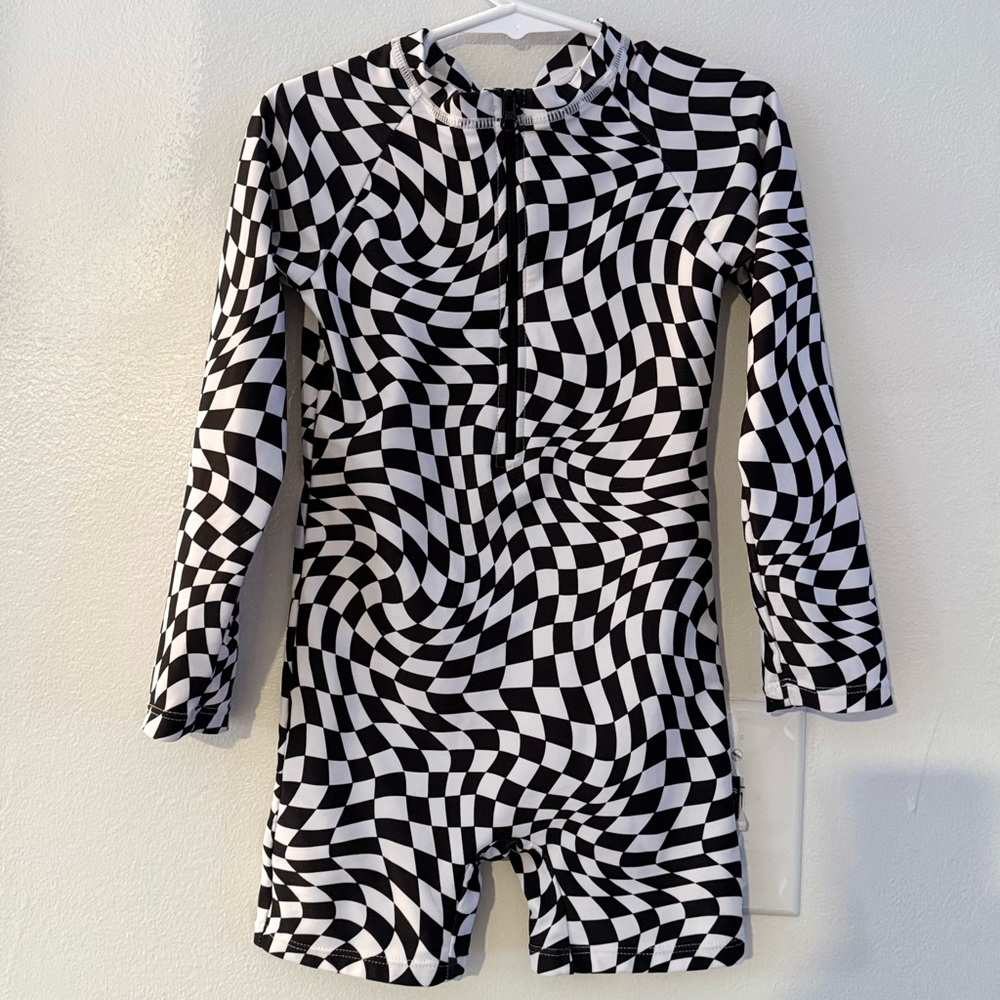 Millie & Roo Checkered Rash Guard